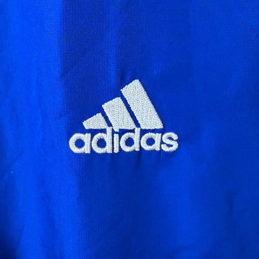 Adidas Team Performance ClimaProof Blue and White Jacket Mens Size Small
